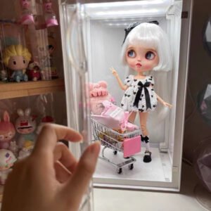 BLYTHE BJD DOLL display case with lights Showcase  36CM FIT BLYTHE BJD Barbie-Ever after Monster High fairy doll house