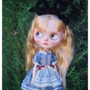 BLYTHE DOLL cloth Dress sewing pattern , Dolls clothes pattern and tutorial, Clothes sewing pattern for stuffies,BLYTHE DOLL cloth  material DRESS 02