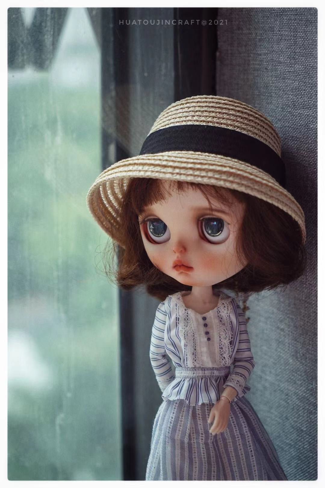 BLYTHE DOLL cloth Dress sewing pattern , Dolls clothes pattern and tutorial, Clothes sewing pattern for stuffies,BLYTHE DOLL cloth raw material DRESS 03 - 图片 2