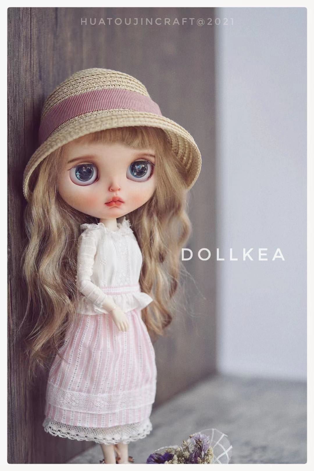 BLYTHE DOLL cloth Dress sewing pattern , Dolls clothes pattern and tutorial, Clothes sewing pattern for stuffies,BLYTHE DOLL cloth raw material DRESS 03 - 图片 3