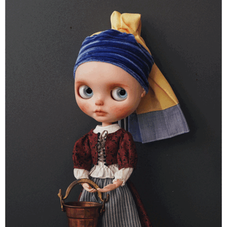 BLYTHE DOLL Pearl Maiden cloth raw material DRESS 04