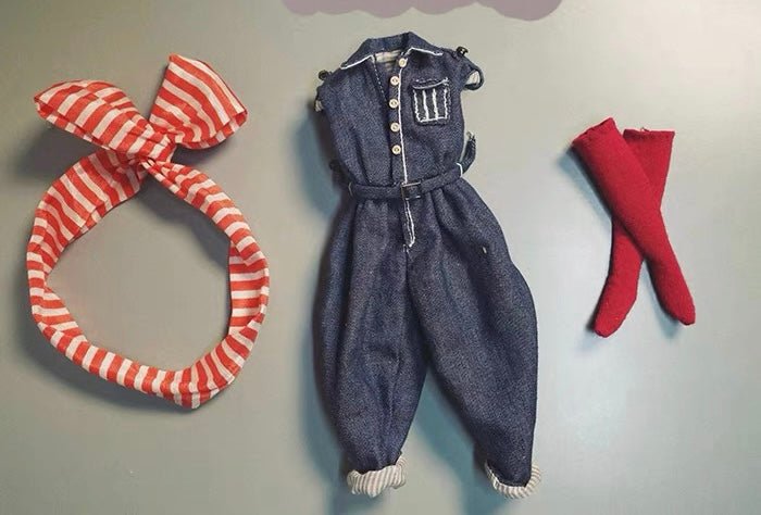 BLYTHE DOLL cloth raw material DRESS 05 - 图片 4