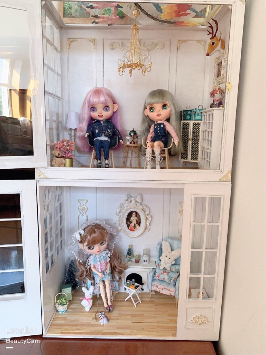 Blythe BJD dollhouse SHOW ROOM for blythe/ bjd DOLL SHOWCASE/DISPLAYCASE/CARRYCASE010 - 图片 3