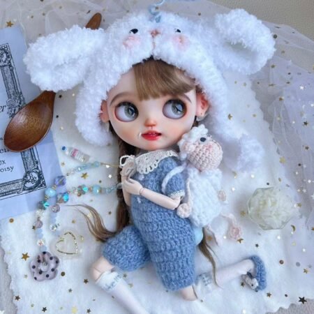 Happy Easter 2024 Handmade hat for Blythe,BJD 1/6 Doll Cl 04