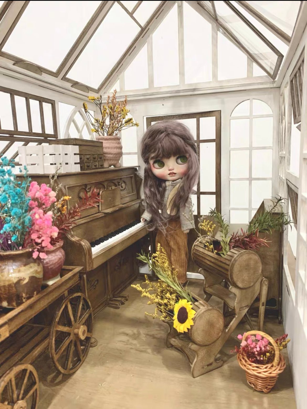 BLYTHE BJD DOLLHOUSE SHOW ROOM FOR BLYTHE/BJD DOLL SHOWCASE/DISPLAYCASE/CARRYCASE010 - 图片 2