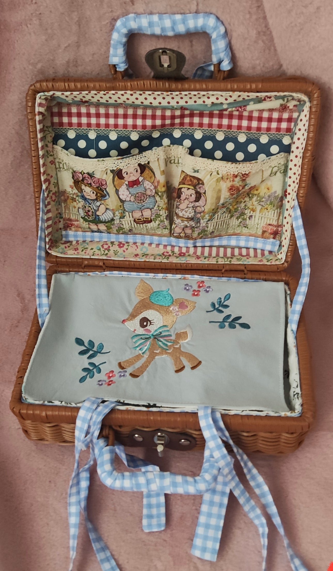 BLYTHE OB 24 BJD DOLL travel bag for 1/6 BJD Blythe Protective SHOWCASE/DISPLAYCASE/CARRYCASE02 26CM*16CM*11CM - 图片 5