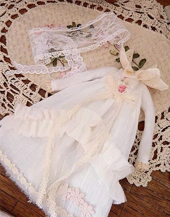 Pink Dress Night Dress for Blythe,BJD 1/6 Doll Clothes Customized 016 - 图片 2