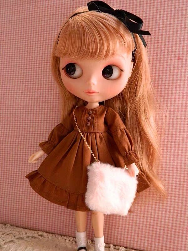 Pink Dress Night Dress for Blythe,BJD 1/6 Doll Clothes Customized 020 - 图片 2
