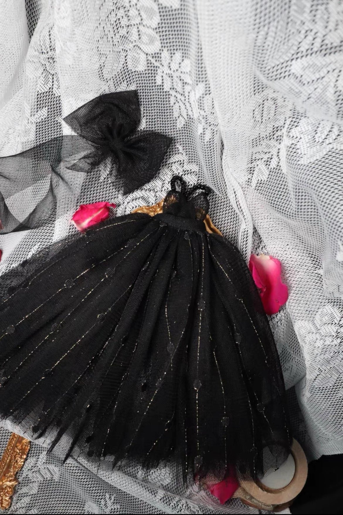 White Long Dress Night Dress for Blythe,BJD 1/6 Doll Clothes Customized 06 - 图片 3