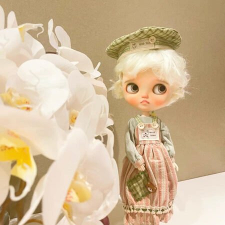 White Long Dress Night Dress for Blythe,BJD 1/6 Doll Clothes Customized 015