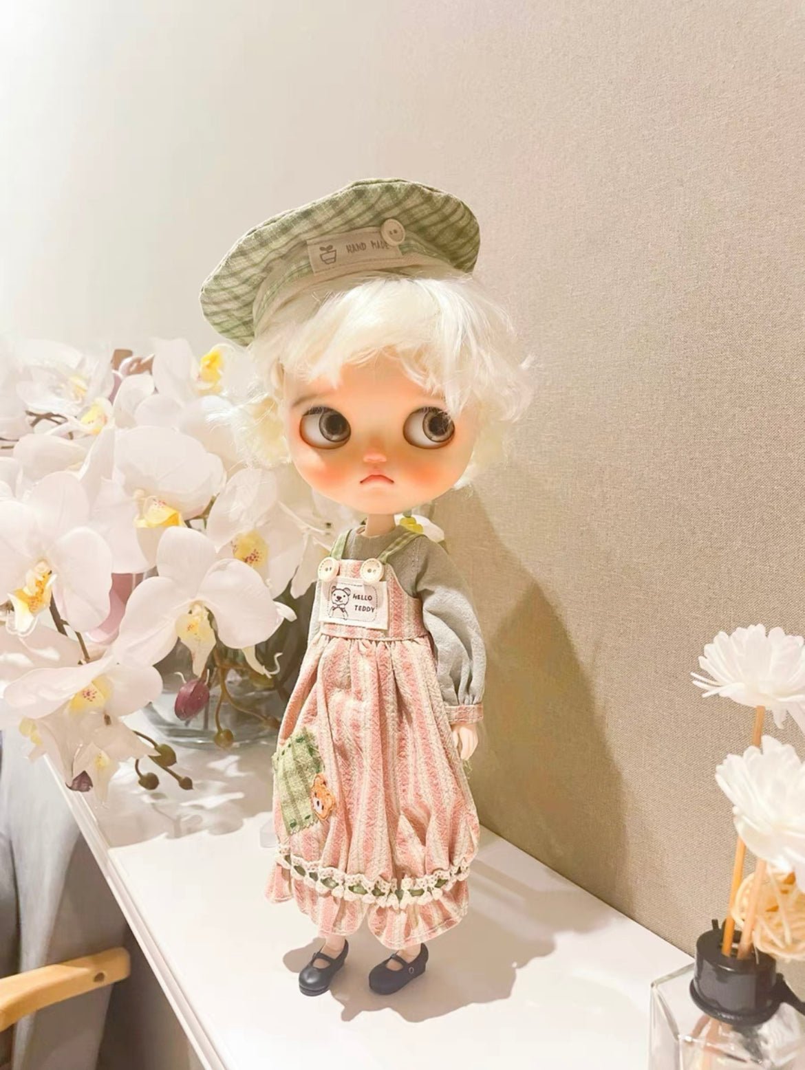 White Long Dress Night Dress for Blythe,BJD 1/6 Doll Clothes Customized 015 - 图片 3