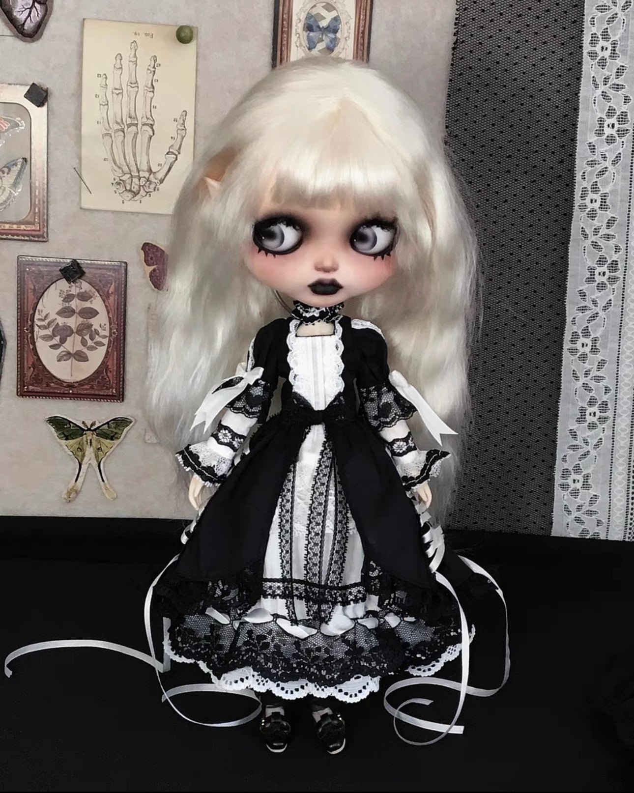 Halloween Long Dress Night Dress for Blythe,BJD 1/6 Doll Clothes Customized 014 - 图片 2