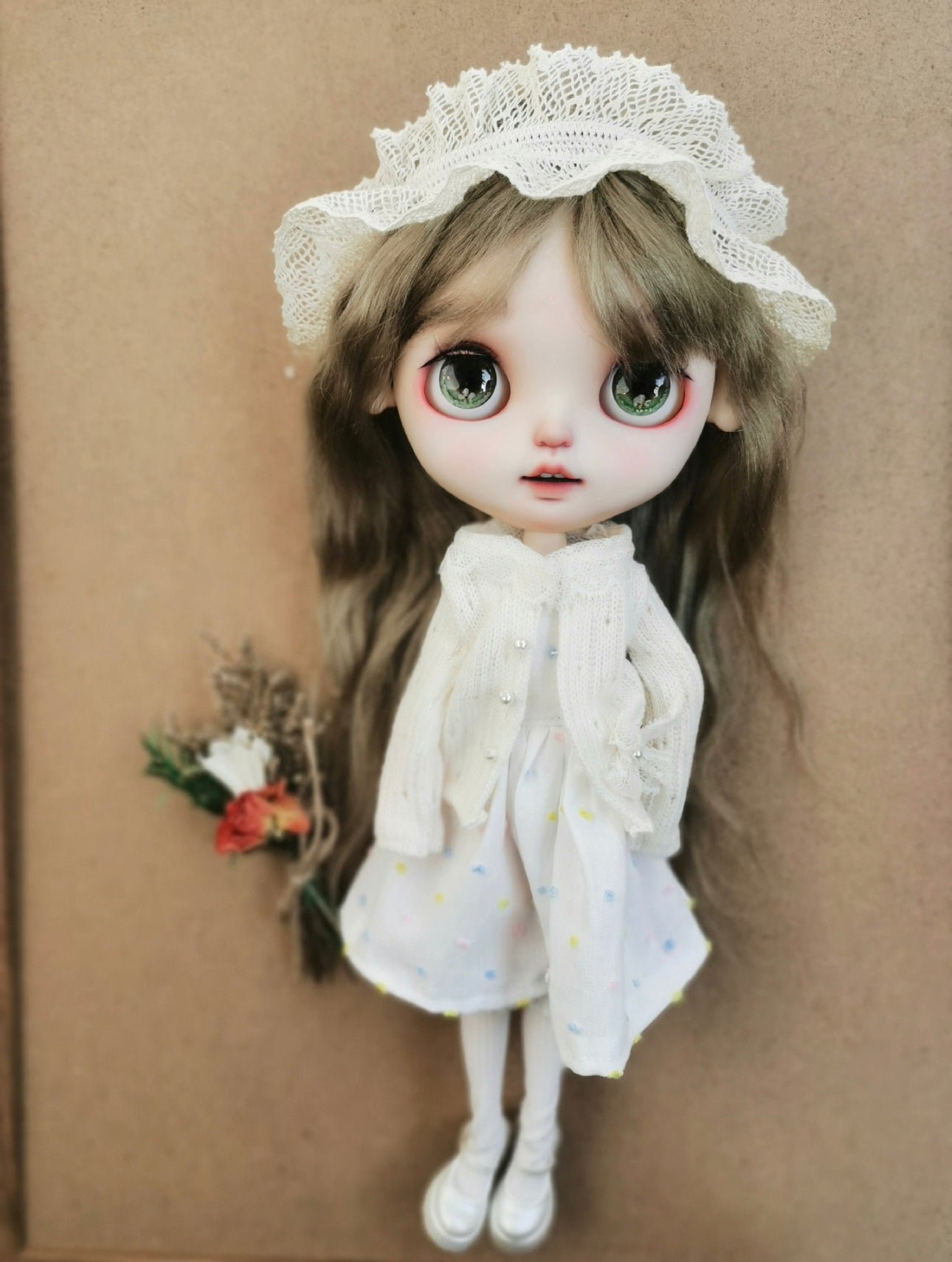 Long Dress Outfit for Blythe,BJD 1/6 Doll Clothes Customized 017