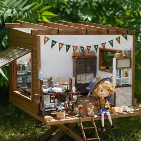 Cozy Warm House Blythe Doll Diorama,dollhouse,Room Box1/6 bjd 012