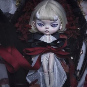 BLYTHE BJD  travel bag for Blythe/OB24/1/6BJDProtective For Doll Handcrafted Handmade SHOWCASE/DISPLAYCASE/CARRYCASE 29CM*19CM*9CM