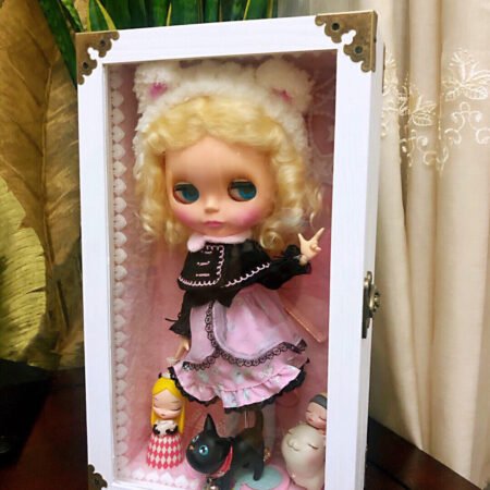 Blythe/BJD dollhouse dioramaroom French room box DOLLSHOWCASE/DISPLAYCASE/CARRYCASE for 12" blythe dolls 1:6 BJD/BARBIE/MONSTERHIGH DOLLS10