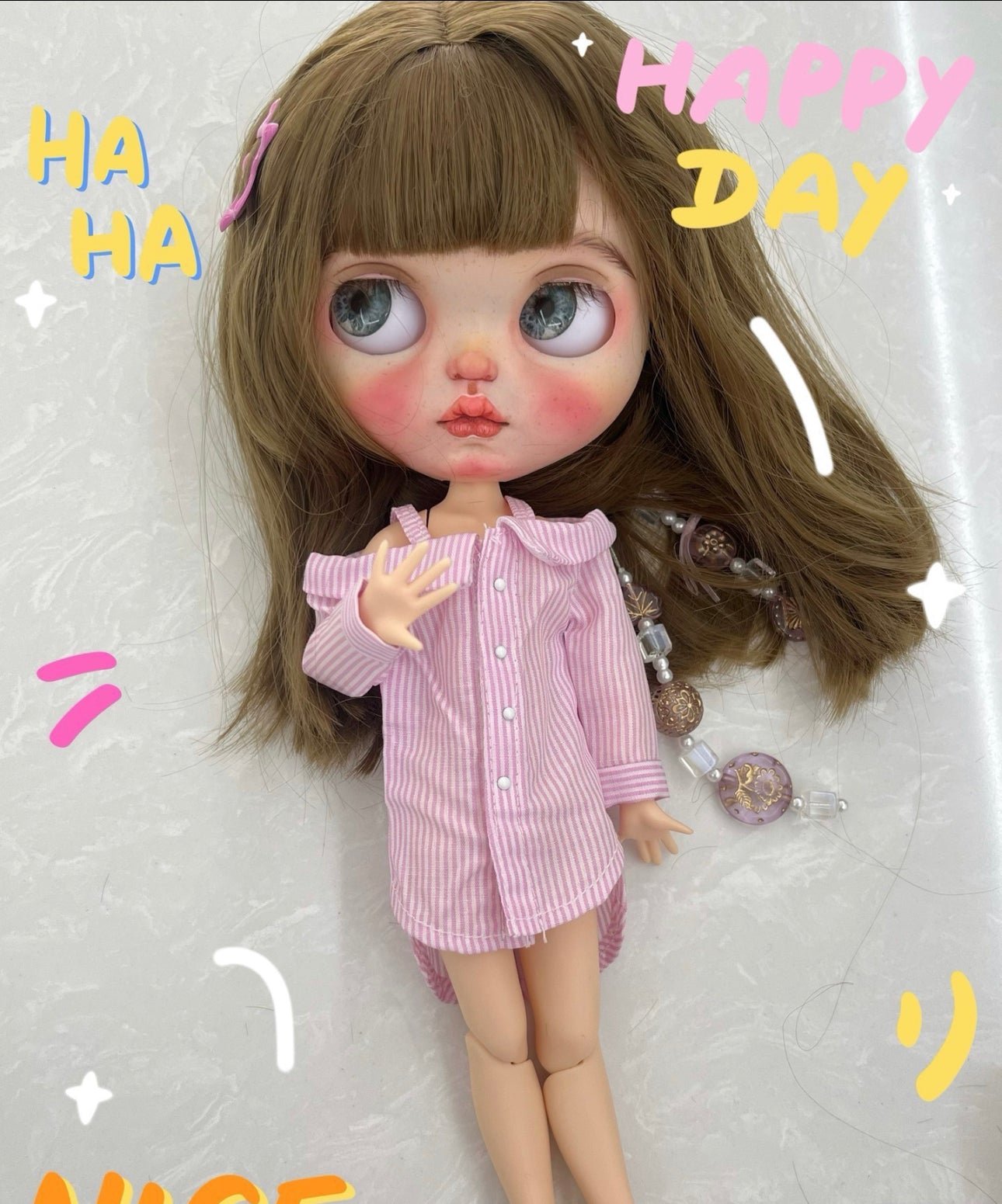 Custom Blythe Doll 2024 OOAK Blythe Limited -Art Doll 061 - 图片 4