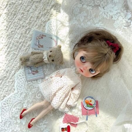 Custom Blythe Doll Outfit, Blythe Clothes, Blythe Dress, Blythe Sweater, Blythe Dolls002